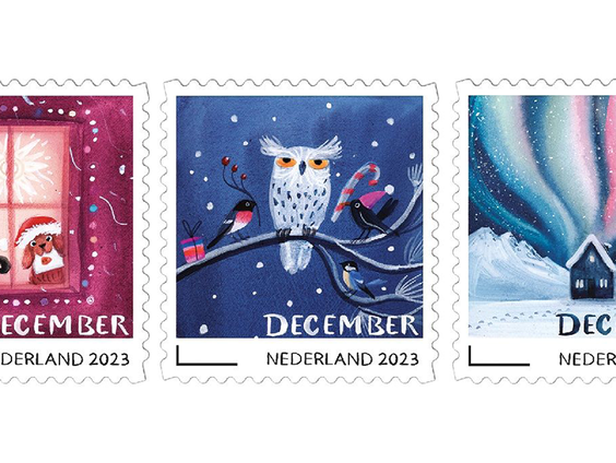 Linde Faas maakte de Decemberzegels