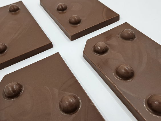 Chocoladeletters in braille
