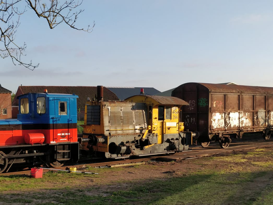 Machinist Jos van der Veen zoekt een wissel