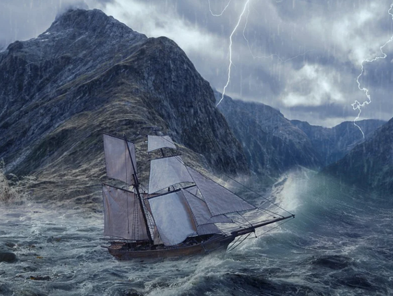 Een stormachtige ontdekking