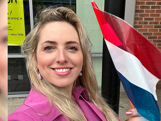 Eline de Ruig is in Liverpool voor het Songfestival