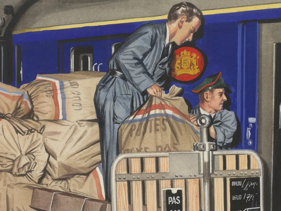 Het Spoorwegmuseum opent een posttreintentoonstelling