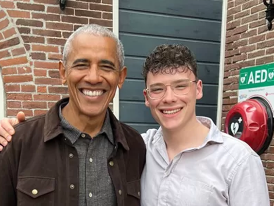 Barack Obama luncht bij Micka in Noordbeemster