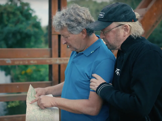 Harry en Micha de Winter liepen de oorlogstocht van hun vader