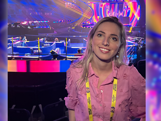 Eline de Ruig heeft de eerste songfestivalrepetities gezien