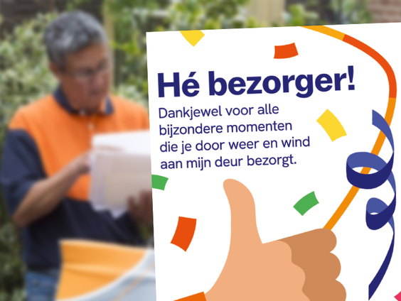 Annechien viert de Dag van de Postbezorger