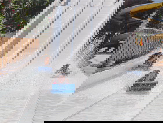 Remco Snoep is waterglijbaantester