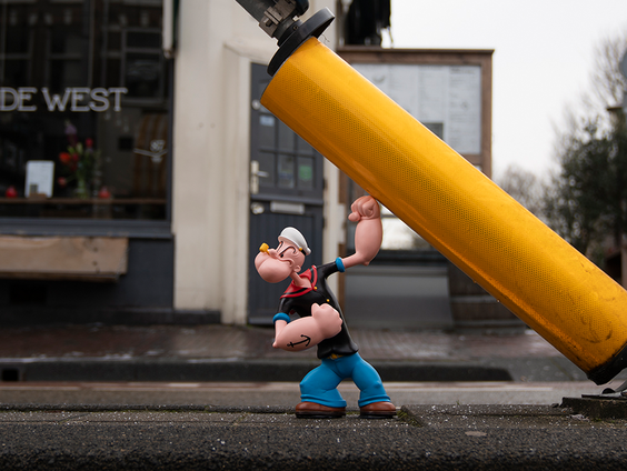 Streetart Frankey brengt kleur in het leven