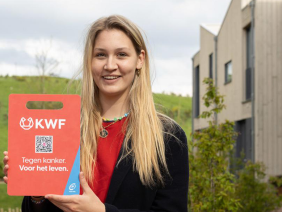 De collectebus maakt plaats voor een QR-code