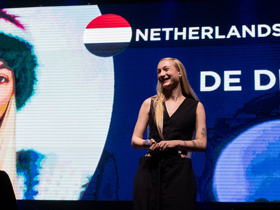 Fred is in Turijn bij het Songfestival