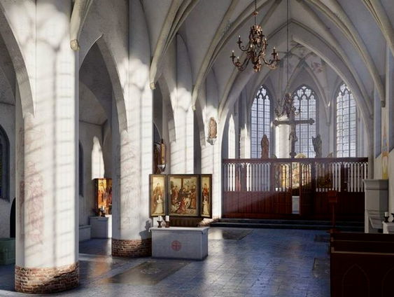 Rondkijken in de verdwenen Oude Mariakerk in Apeldoorn