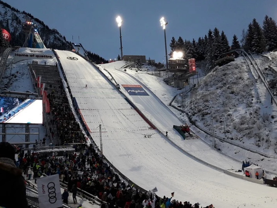 Als een kogel van de schans