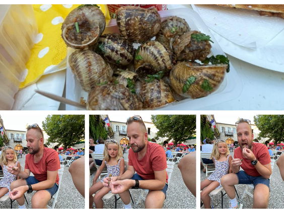 VakantieVerslaggever Ben van den Berg eet een slak in Frankrijk