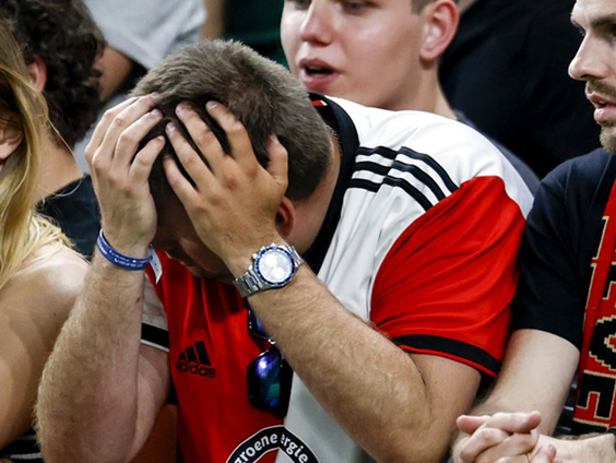 Rob de Kok zag vanuit de Kuip Feyenoord verliezen van AS Roma