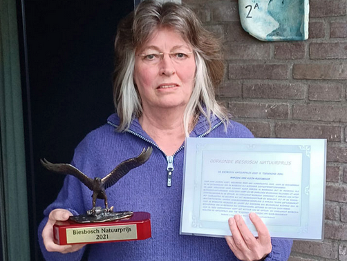 Marjon van Kuijk onderscheiden met Biesbosch Natuurprijs 2021