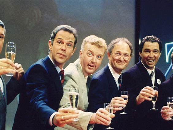 Ron Brandsteder felicteert Joop van den Ende