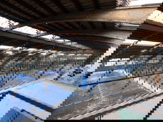 John van Lottum over Plaza Padel