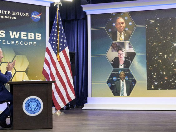 De historische eerste foto van de James-Webb telescoop