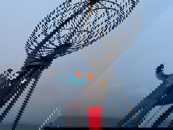 Laura en Rene bereiken de Noordkaap voor Alzheimer Nederland!