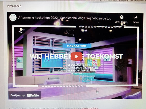 Scholieren Hackathon over voedselvraagstukken: 30 uur de tijd om met een oplossing te komen.