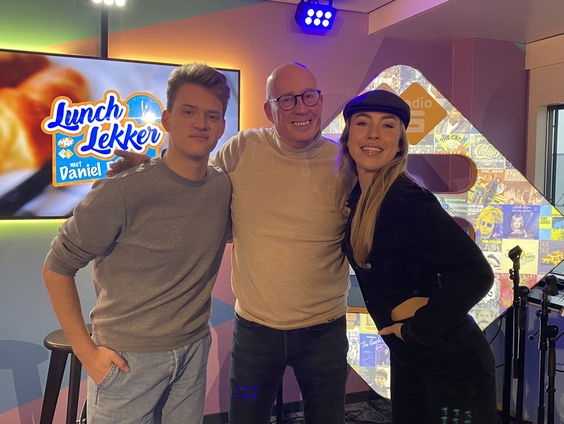 Kimberly Fransens en Jérémy Vrielinck in de studio!