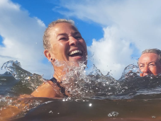 Trude Kuijt duikt ook in de winter de zee in!