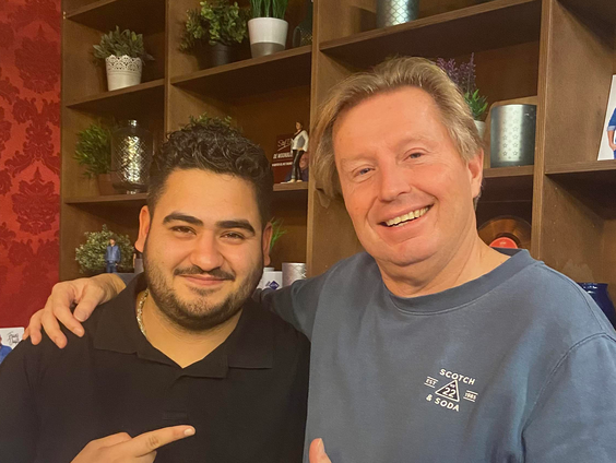 Ammar te gast in de Jan Paparazzi Show