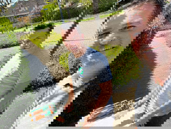 Edwin wint een DAB+ radio met zijn bouwfoto