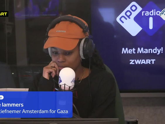 Anne Lammers over Amsterdam for Gaza