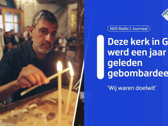 Herdenkingsdienst in Grieks-orthodoxe kerk in Gaza-stad