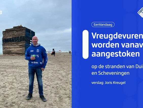 Vreugdevuren worden vanwege storm vanavond al aangestoken