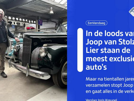 In de loods van Joop van Stolz staan de meest exclusieve auto's, toch gaat hij ze verkopen