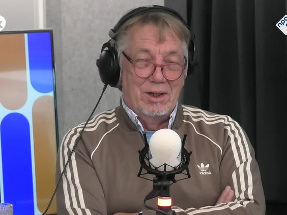 Bavo Galama op De Perstribune